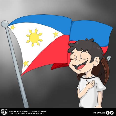 paggalang sa watawat ng pilipinas clipart